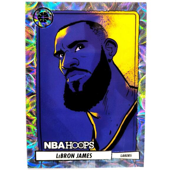 Panini 2023-24 NBA Hoops Premium Stock LEBRON JAMES #3 PRESENTATIONS, See Pics! - Picture 1 of 2